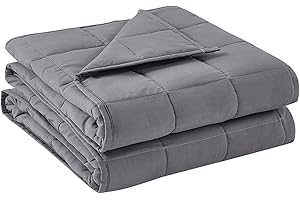 BB BLINBLIN Kids Weighted Blanket Heavy Blanket, Calm and Sleep, Premium Soft and Comfortable Material and Glass Beads (Dark Grey, 41''x60'' 7lbs), Suit for One Person(~40lb) Use on Twin Bed…