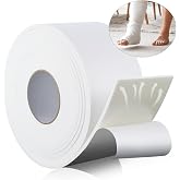 Buryeah Medical Foam Padding Adhesive, 1/4" X 4" X 2.5 Yard, White | Adhesive Foam Roll with Cast Padding for Sports Injured Areas Ball of Foot Cushion, Blister Pads, Foot Pain, Splints and Pad