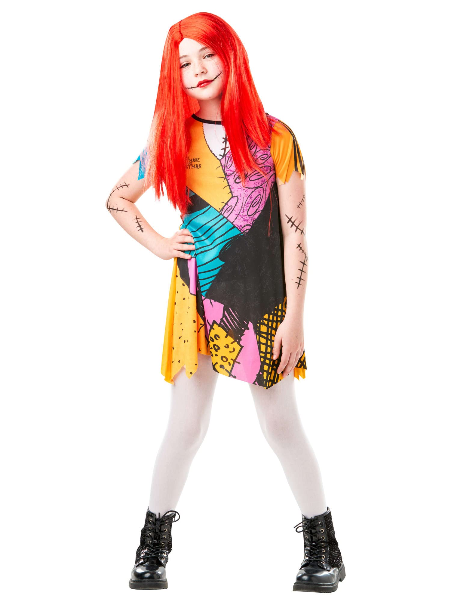 Rubie's Official Sally Finkelstein, Disney Nightmare Before Christmas, Girls Halloween Costume, Size Age 9-10 Years