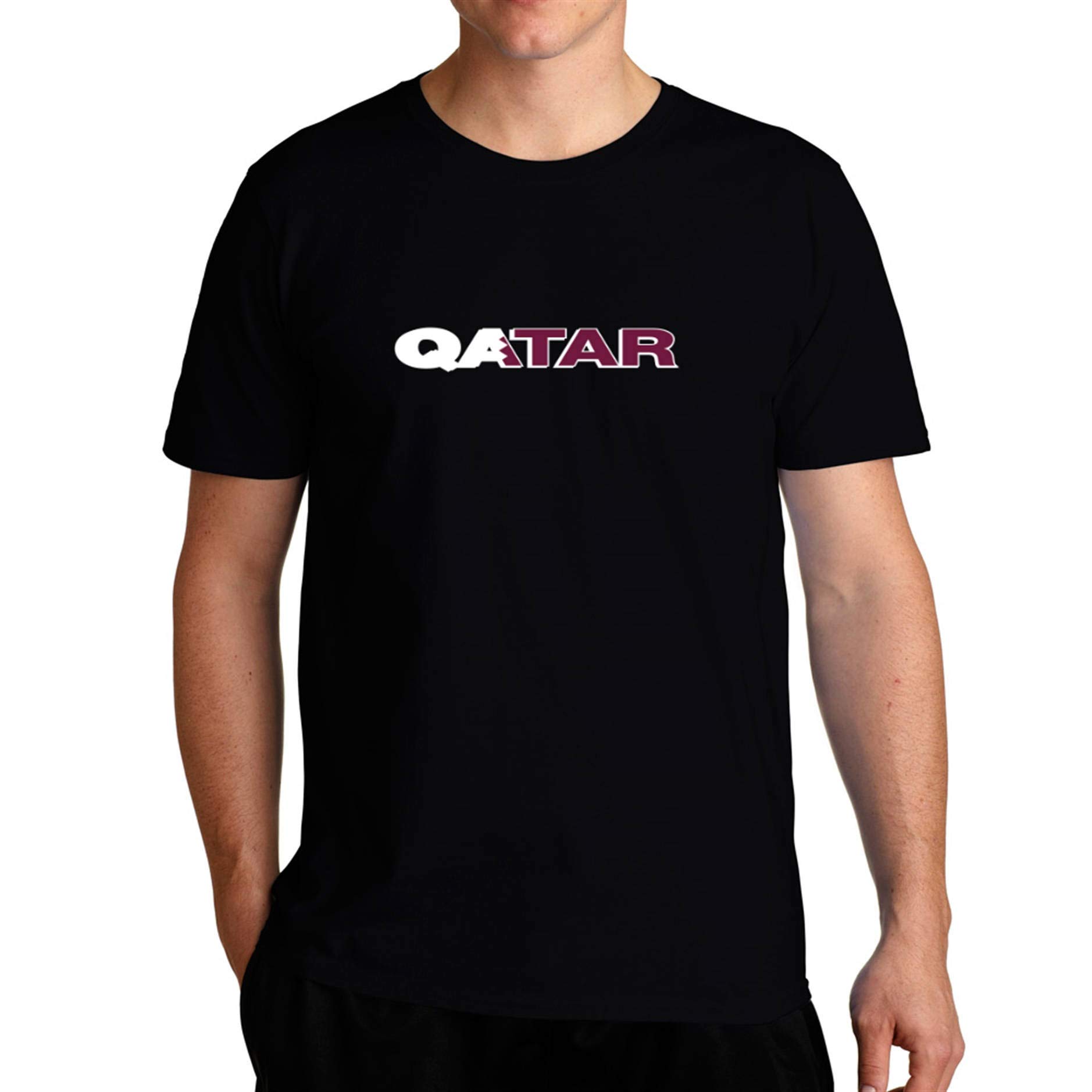 Qatar Country Flag T Shirt Kitilan