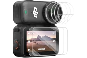 EasEasy (2+4) Pack Compatible For DJI Osmo Nano Screen Protector, Anti-scratch 9H Tempered Glass Screen & Soft TPU DJI Lens P