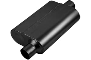 Flowmaster 842546 Super 44 Series Muffler 409S - 2.50 Offset IN/2.50 Center OUT - Aggressive Sound, Black