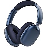 RORSOU C6 Active Noise Cancelling Headphones, Wireless Over Ear Bluetooth Headphones, 60H Playtime, Lightweight Folding Deep Bass Comfort Fit Ear Cups Headset with Mic for iPad/Travel/PC/Home Blue