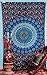 Labnanshi Indian Droplet Style Twin Hanging Tapestry - Floral Block Print Wall Hanging