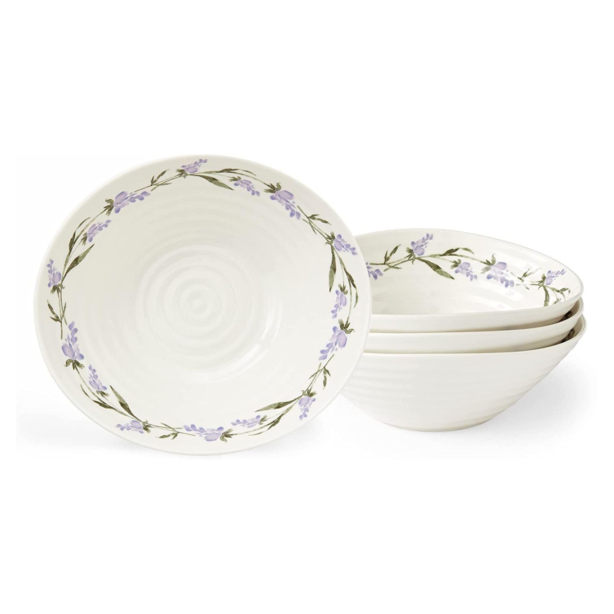Portmeirion Sophie Conran Lavandula Cereal Bowls Set of 4-19cm