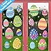 Ivenf Easter Decorations Window Clings Decals Decor, Extra Large Easter Eggs Flowers Party Supplies Gifts, Spring Window Clings Decorations for Kids School Home Office, 6 Sheets 69pcs