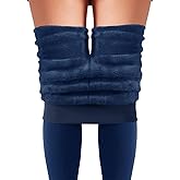 AHLW Winter Warm Fleece Lined Leggings for Women - High Waisted Thick Thermal Leggings Elastic Soft Comfortable Velvet Tights