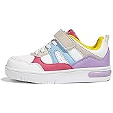 LUCKY STEP Kid's Sneakers School Running Loafers Low Top Walking Tennis Casual Shoes Strap Athletic Fashion Sneakers for Children/Boys/Girls