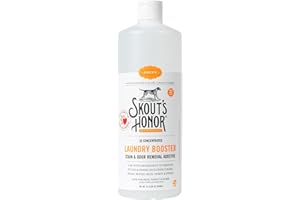 Skout's Honor Laundry Booster Stain & Odor Removal Additive - Plant-Powered Formula for Pet Bedding, Clothing, and Washable Pee Pads - Eco-Friendly & Cruelty-Free, 32 oz