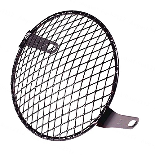 Retro Grill Diamond Side Mount Headlight Cover Mask Cafe Racer Old School Bobber