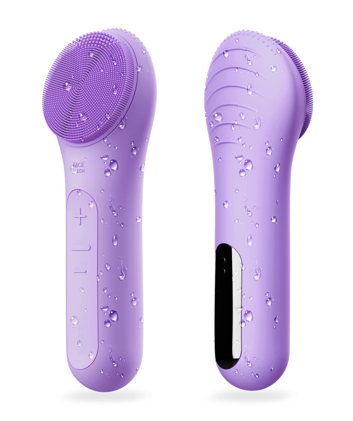 Photo 1 of NgraCoola CLIE Facial Cleansing Brush - Waterproof & Rechargeable Face Scrubber for Men & Women, Cleansing, Exfoliating & Massaging - Violet