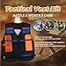 Kids Tactical Vest Kit for Guns,Kids Elite Tactical Vest Kit for Nerf Gun N-Strike Elite Series with 2pcs 12-Darts Clips,1pcs Wristband and 40pcs Foam Bullets