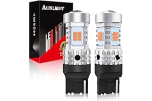 AUXLIGHT 7440 T20 LED Bulbs Extremely Bright 7440NA 7441 W21W WY21W 992 Replacement for Turn Signal Lights, 2200K Amber Yello