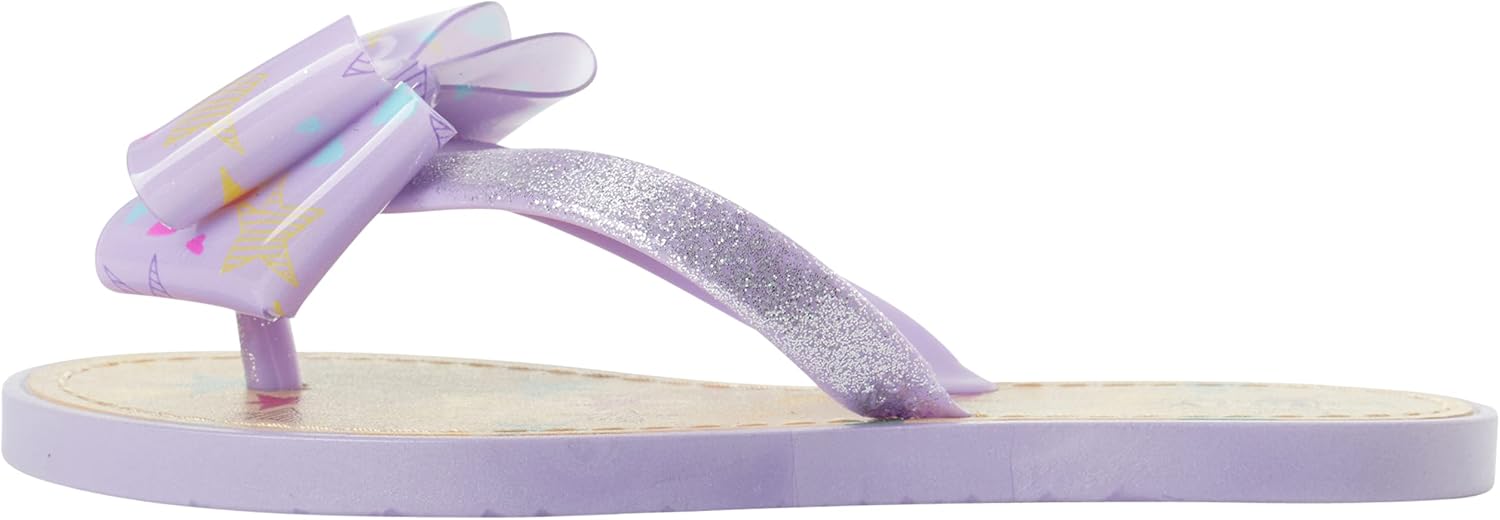  | Lilly of New York Toddler Girls' Sandals - Thong Flip Flops with Bow and Heel Strap (2 Pack) | Sandals