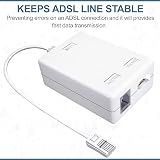 ASNQ ADSL Filter Microfilter BT to RJ11 for Phone and Broadband view 4