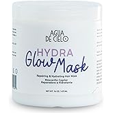Agua de Cielo Hydra Glow Mask - Intensive Deep Conditioning Hair Mask for Dry Damaged Hair, Strengthens & Hydrates, Reduces Frizz, Infused with Hydrolyzed Collagen & Jojoba Oil - 16 Oz
