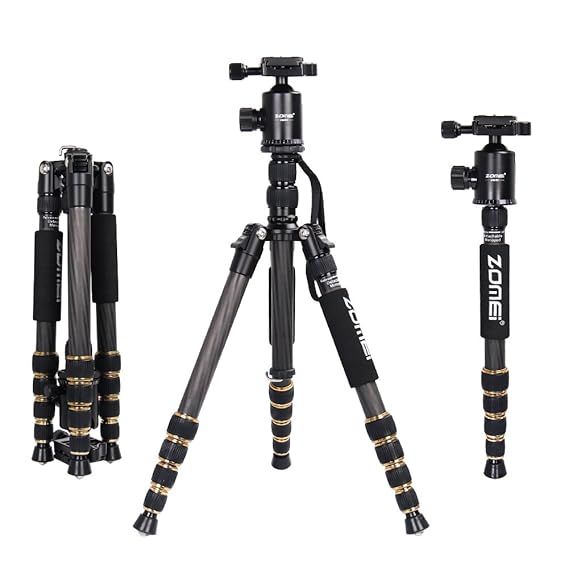 Best Carbon Fiber: ZOMEi Z669C Portable Carbon Tripod Monopod