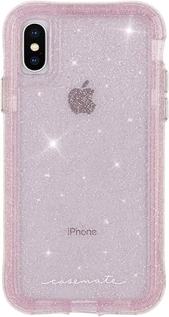 Amazon Co Jp Case Mate Iphone ケース Iphonex Iphonexs ハード スマホケース カバー 耐衝撃 ワイヤレス充電対応 ハイブリッド 二重構造 透明 キラキラ クリスタルピンク Cm 家電 カメラ
