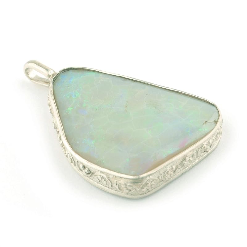 Opal and Sterling Silver Pendant Amazon.co.uk Handmade