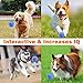 NEWBEA Interactive Dog Toys,IQ Treat Boredom & Food Dispensing Ball Toys for Small/Medium/Large Dogs,Puzzle Puppy Pals Tough Durable Chew Ball Nontoxic Rubber and Bouncy Ball Cleans Teeth For Puppy