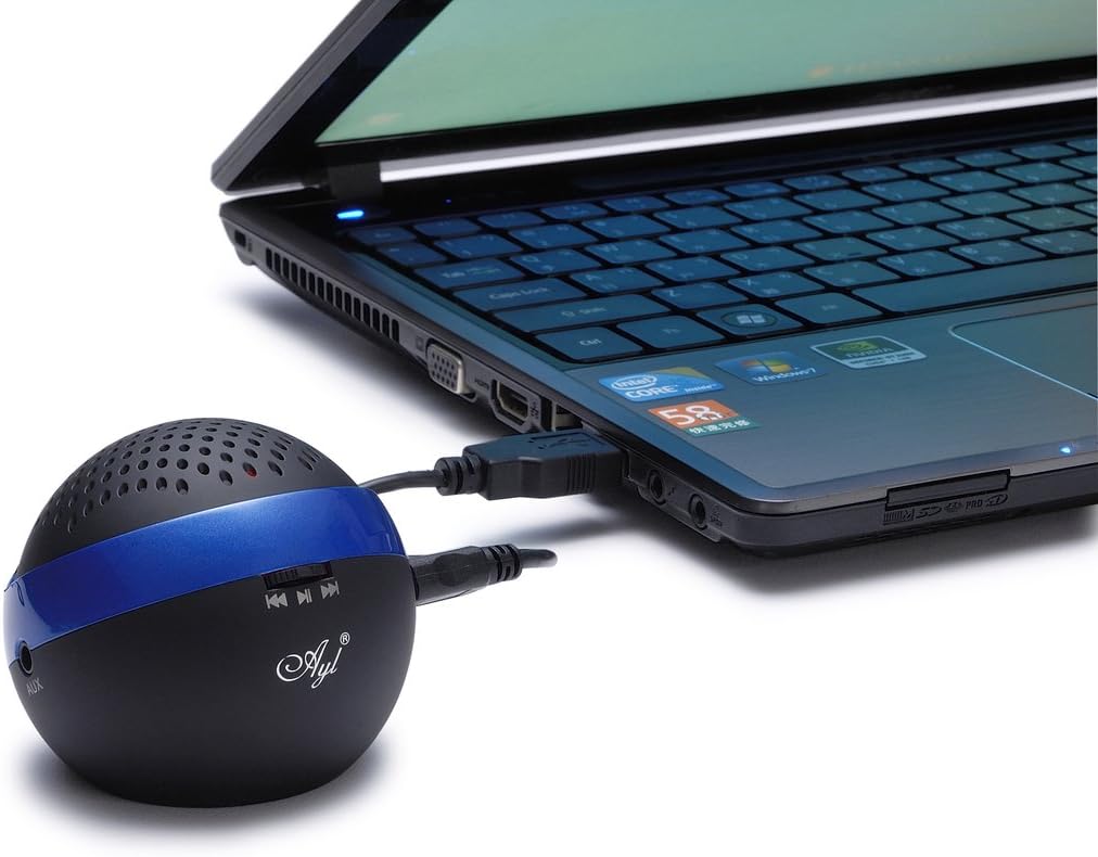 Winter Clearance Sales! BLuetooth speaker only for $20.99!! AYL Portable Bluetooth Wireless Version 4.0 Rechargeable Mini Speaker System for iPhone/ PC / Cell Phone / Tablet / Car /MP3 Player (Zaffree Blue) with Built-In Speakerphone: Electronics