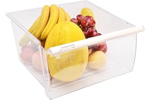 LUCKY SEVEN 2188656 Fridge Crisper Drawer (Upper),2188656 Crisper Bin, compatible with Whirlpool Refrigerator,Fridge Drawers,Kenmore Refrigerator Parts,Whirlpool Shelf Replacement- WP2188656