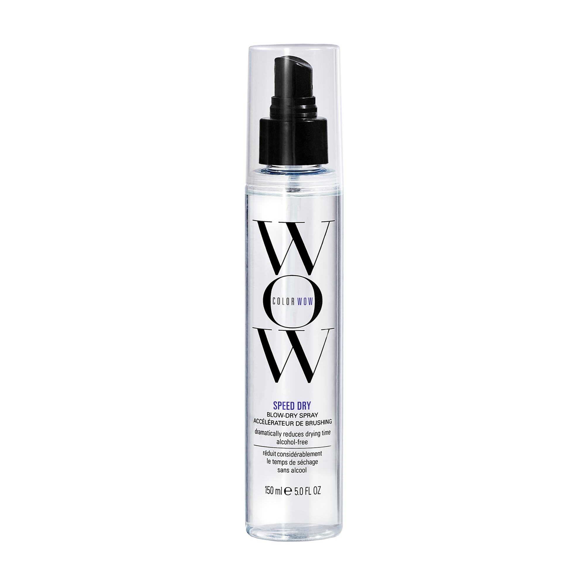 COLOR WOW Speed Dry Blow Dry Spray – Quick Hair Drying Spray with Heat Protection | Alcohol-Free Formula Cuts Drying Time by 30%, Protects Colour + Prevents Breakage, 150ml