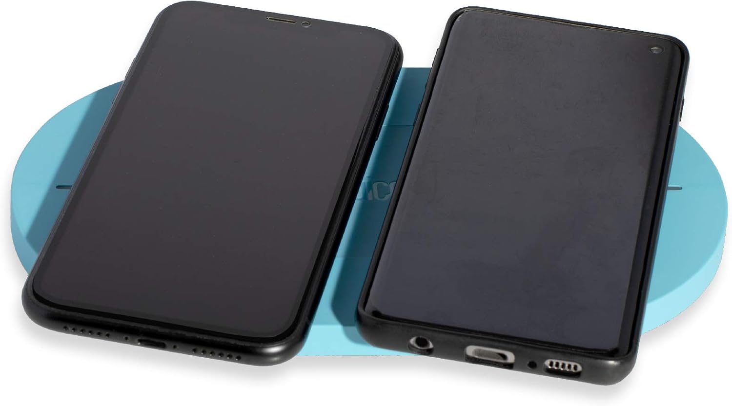 Juice Wireless QI Compatible Mobile Phone Charging Duo Pad, iPhone, Samsung, Huawei, Sony, Microsoft, Google, 10W, Aqua - Image 5