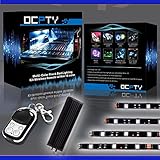 OCPTY 12 Pack Motorcycle LED Light Kit Strips with Remote Controller Multi-Color Strips 12-5050-RGB Accent Glow Neon Lights Lamp for KTM BMW Harley Davidson Honda Kawasaki Suzuki Ducati Can Am Polaris