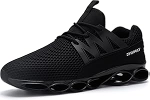 DYKHMATE Steel Toe Wide Shoes for Men Women Lightweight Safety Sneakers Fashion Work Shoes Comfortable Breathable Safety Toe Slip on Tennis Shoes