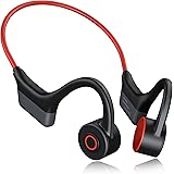 Tonfarb Bone Conduction Headphones, Open-Ear Bluetooth 5.0 Sport Headphones with Mic, IP55 Waterproof and Sweatproof Lightwei