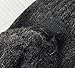 Justay Mens Winter Gloves Cold Weather Knit Gloves Thermal Fleece Lined Mittens(Dark Gray, One Size)