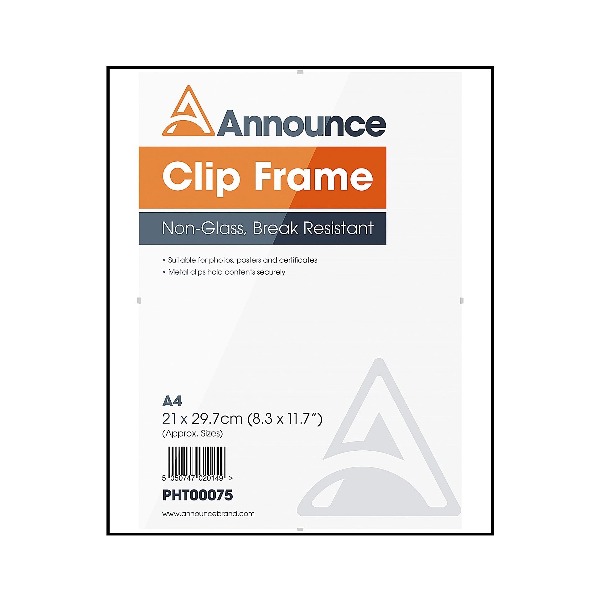 Announce Metal Clip Frame A4