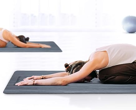 Tikaton Yoga Mat, High Density, Lasting Rebound Eco Friendly POE Yoga Mat Bothside Non-Slip Exercise & Fitness Mat with Carrying Strap, Workout Mat ...