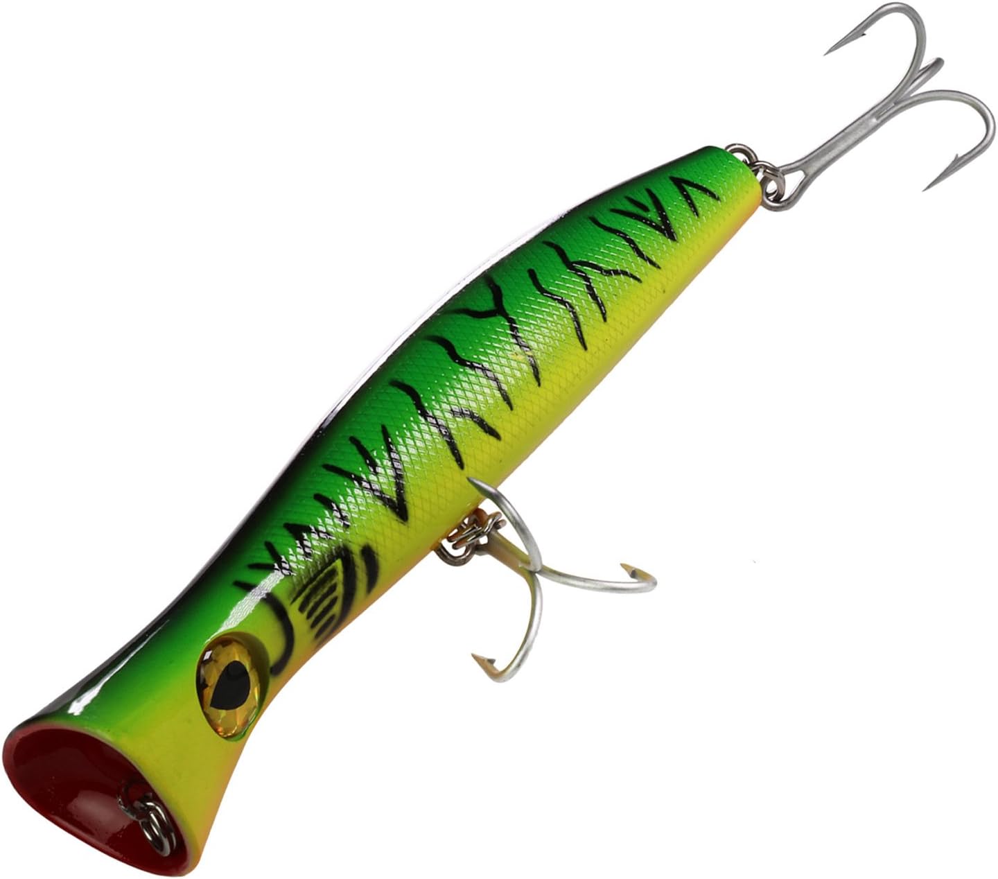 QualyQualy Saltwater GT Lure Large Popper Fishing Lures Topwater Lure Seal Lure Surf Fishing Offshore Big Game Wire Through Heavy Duty Tuna Lures 4.2oz