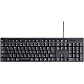 ELECOM USB Wired Keyboard Membrane Type [Black] TK-FFCM01BK (Japan Import)