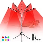 Red Light Therapy for Face Body, 5 Heads Red Infrared Light Therapy Device, 7Colors Full Body Red Light Therapy Devices, 660nm and 850nm Near Infrared for Face,Muscle,Body,Skin
