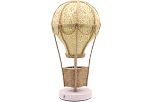 Baoblaze Hot Air Balloon Night Light NightStand Lamp Birthday Gift for Home Decor Table Lamp Ornament for Bedroom Dormitory F
