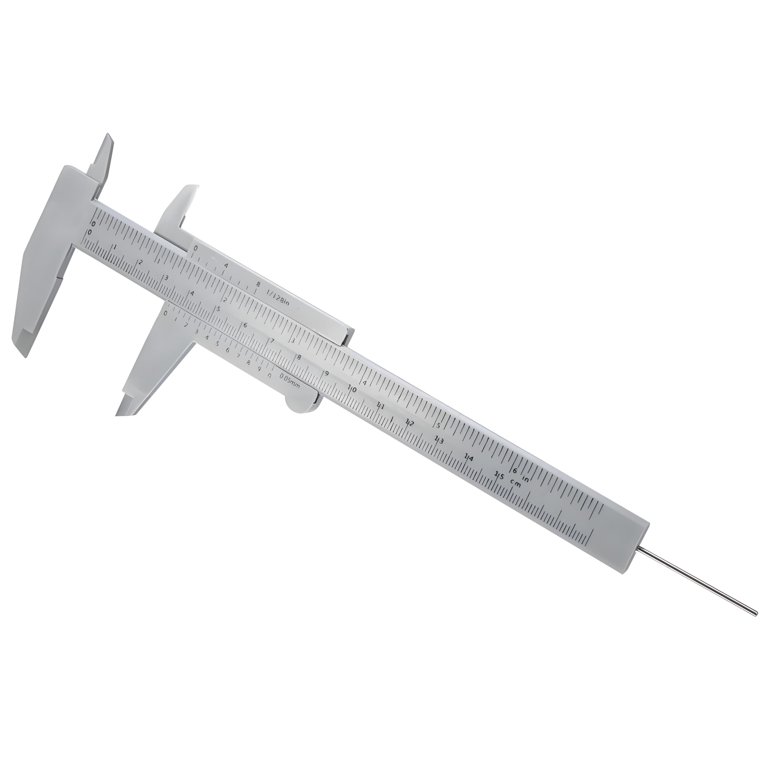 Sonew 150MM Vernier Caliper, Plastic Sliding Measuring Device for Makeup Measure Eyebrow Guide Ruler, Brow Caliper for Salon & Home Eyebrow Beauty