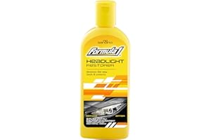 Formula 1 Headlight Restorer & Sealant – One Step Polish to Clean & Renew Yellowed Headlights, Windscreens, or Exterior Plast