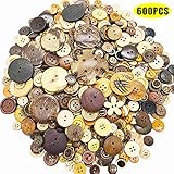 500-600 PCS Mixed Size Color Shapes Buttons Lot for