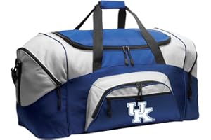 BROAD BAY Kentucky Wildcats Suitcase Duffel Bag - Large University of Kentucky Duffle for Travel or UK Sports Gear Bag! (Royal)