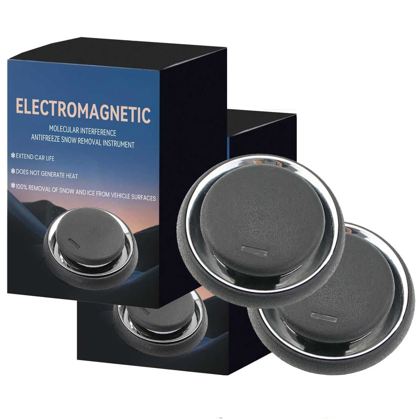 Photo 1 of 2PCS Antifreeze Device, 2026 New Anti Freeze Electromagnetic Car Snow Removal Device, Anti-Freeze Windshield Defroster & Ice Melter, Automotive Snow Removal Tool