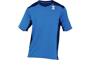 SCUBAPRO Men's Channel Flow UPF 50 Rash Guard Diving Shirt, Short-Sleeve, Aegean Blue