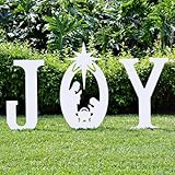 Teak Isle Christmas Joy Nativity Yard Sign