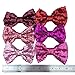 XIMA 25pcs 5'' Large Messy Sequin Knot Hair Bows Embroideried Sequin Hair Bows With Clip for Hair Accessories (mixcolors)