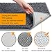 Vdomus Microfiber Bathroom Contour Rugs Set of 2 (Dark Gray)