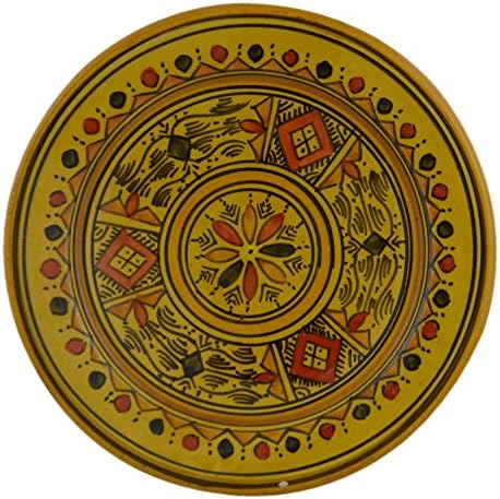 Ceramic Plates Moroccan Handmade Appetizer Tapas Serving Decorative 8 inches Round
