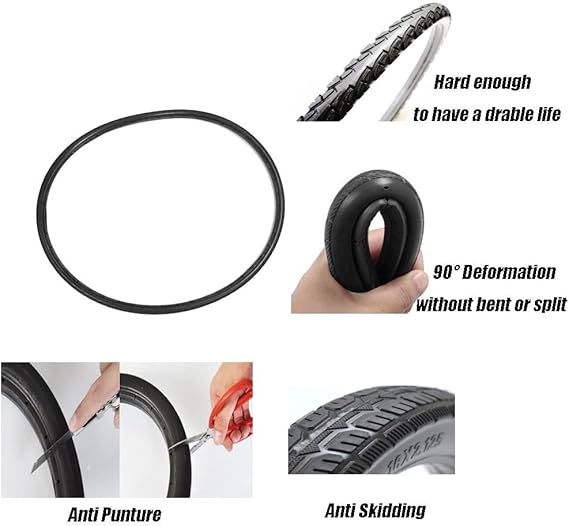 2PCS Bike Solid Tires Cycling Fixed Gear 700c 23 BMX Tire MTB Road Bike