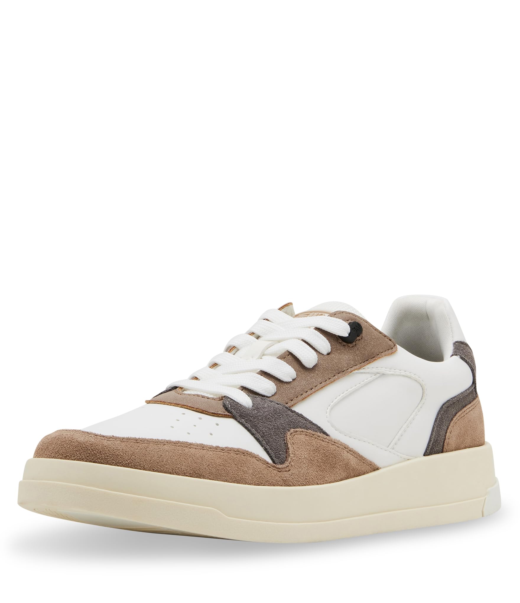 Steve Madden Men’s Dynamo Sneaker, Taupe w/White, 8.5